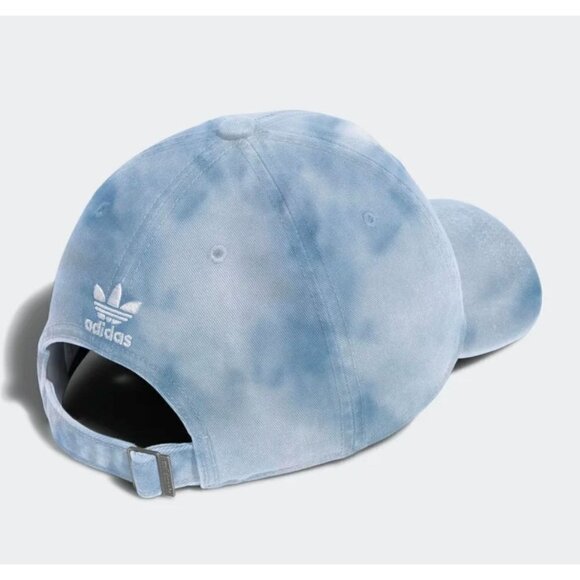 ADIDAS ORIGINALS TIE-DYED STRAP-BACK HAT UNISEX MEDIUM GREY ONE SIZE - Picture 3 of 9